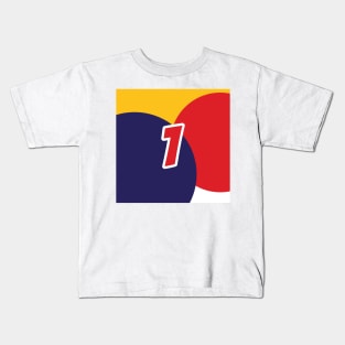 Max Verstappen Coloured Circles - Driver Number Kids T-Shirt